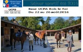 Séjour Sportif UCPA été 2016 à Bois le Roi (77)