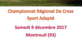 Championnat régional de cross sport adapté