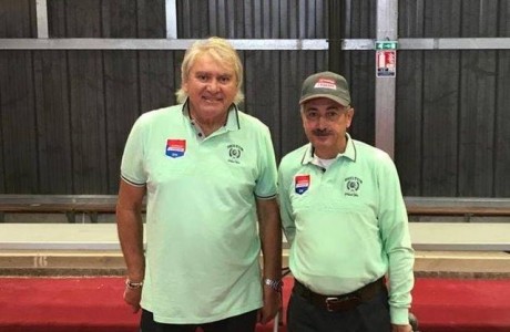 Deux Légendes de la pétanque à Trilport (77).